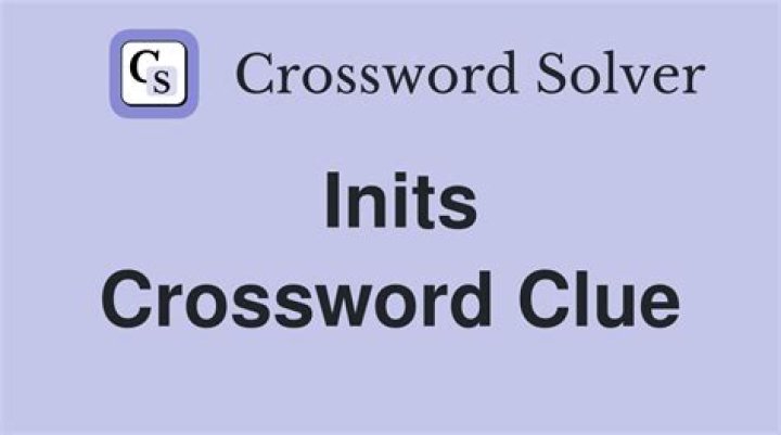 Dating inits. Crossword Clue