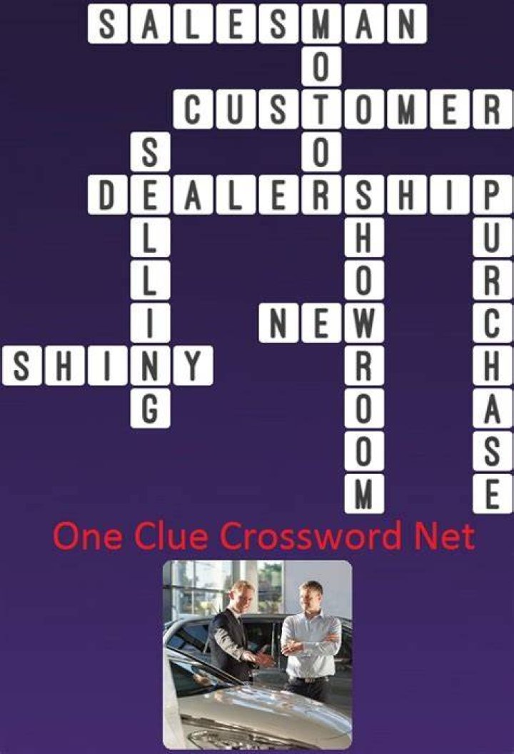 Dealership area Crossword Clue
