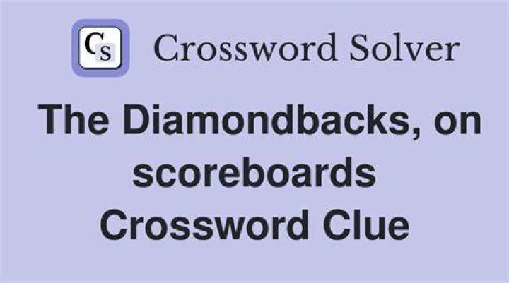 Diamondbacks, on scoreboards Crossword Clue
