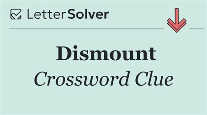 Dismount surface Crossword Clue