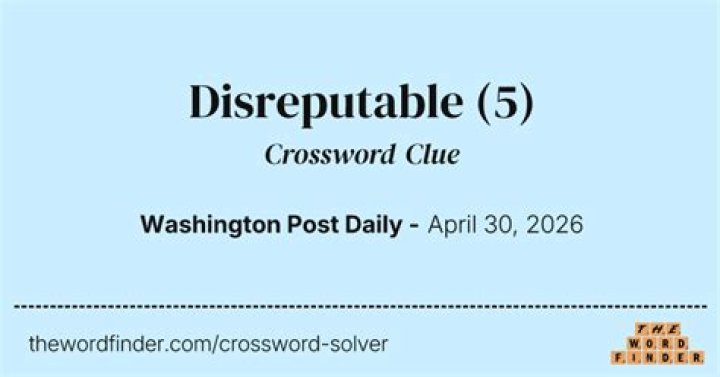 Disreputable newspaper Crossword Clue