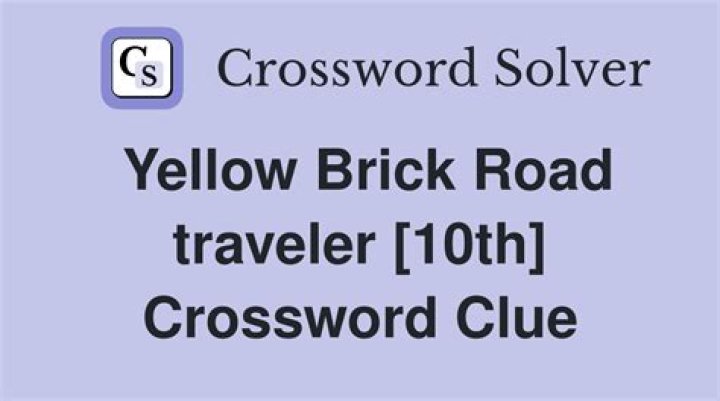 Dog on the yellow brick road Crossword Clue