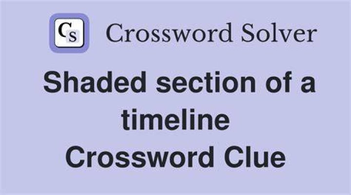 Dot on a timeline Crossword Clue