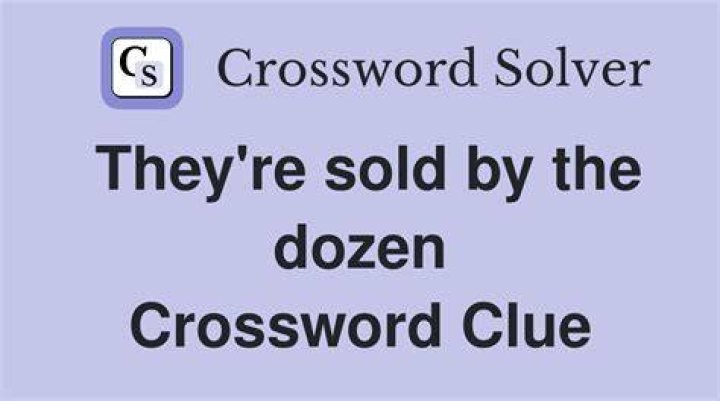 Dozens of them are sold Crossword Clue