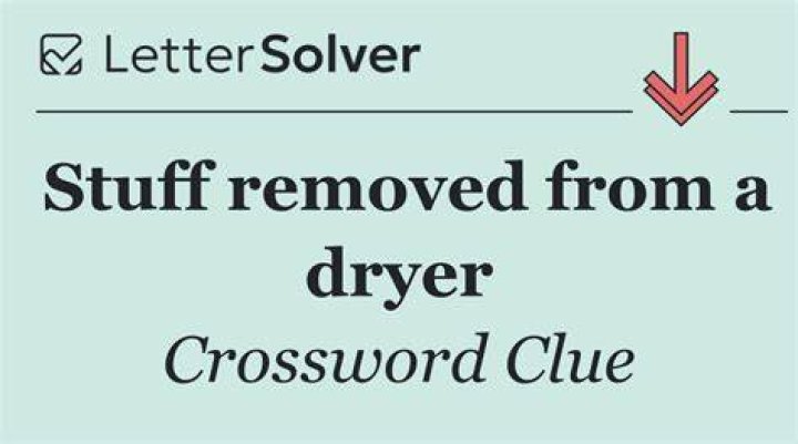 Dryer residue Crossword Clue