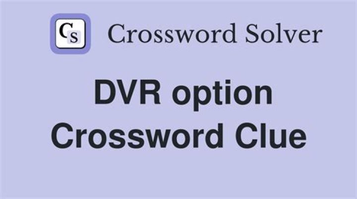 DVR manufacturer Crossword Clue
