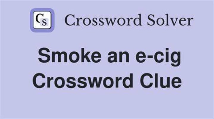 E-cig alternative Crossword Clue