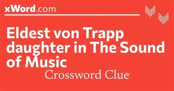 Eldest von Trapp daughter in “The Sound of Music” Crossword Clue