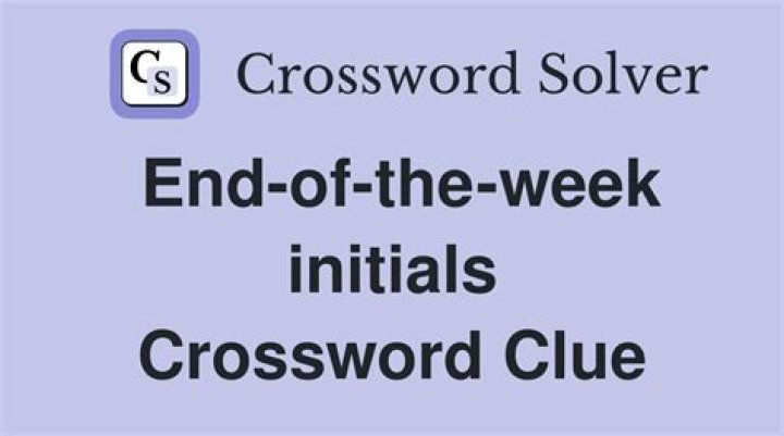 End-of-week exclamation Crossword Clue