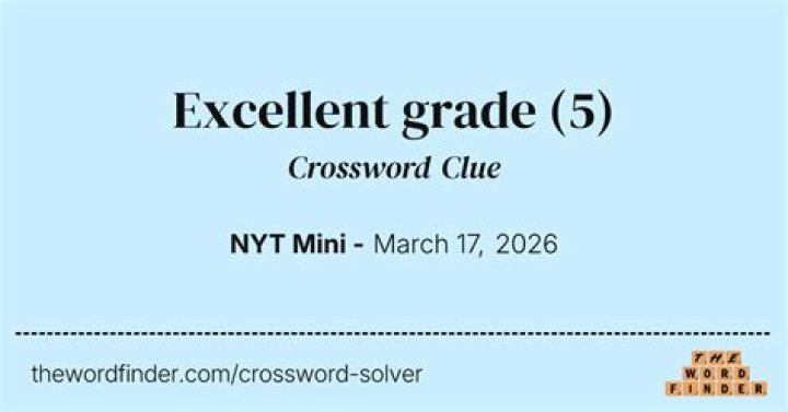 Exceptional grade Crossword Clue