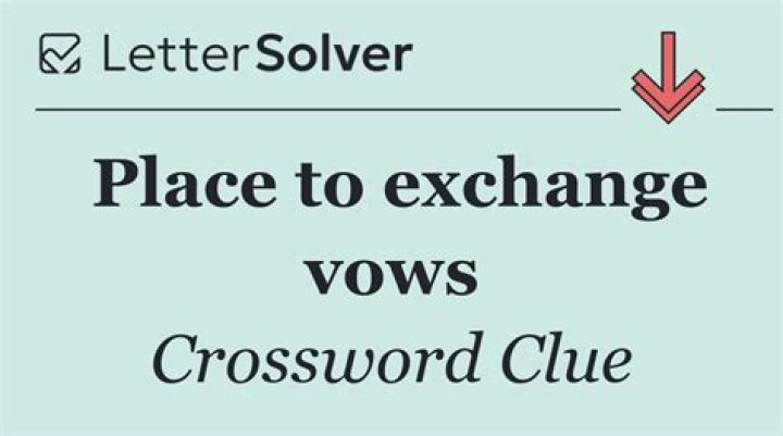 Exchange new vows Crossword Clue
