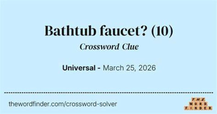 Faucet accessory Crossword Clue