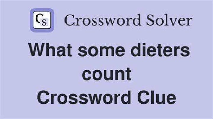 Fig. watched by some dieters Crossword Clue