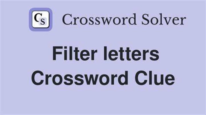 Filter (through) Crossword Clue