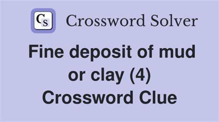 Fine deposit Crossword Clue