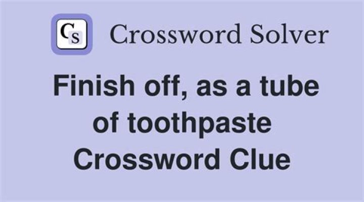 Finish off, with “up” Crossword Clue
