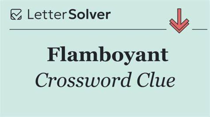 Flamboyant prop Crossword Clue