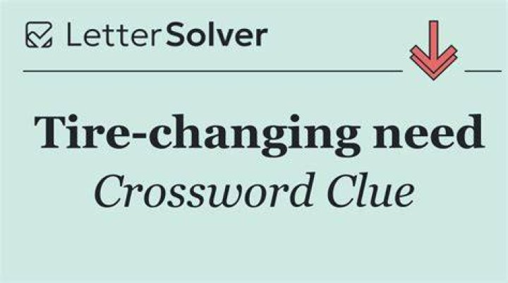 Flat tire’s need Crossword Clue