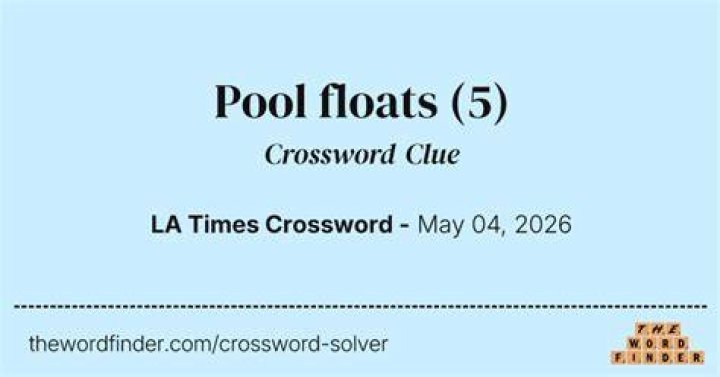 Floats Crossword Clue