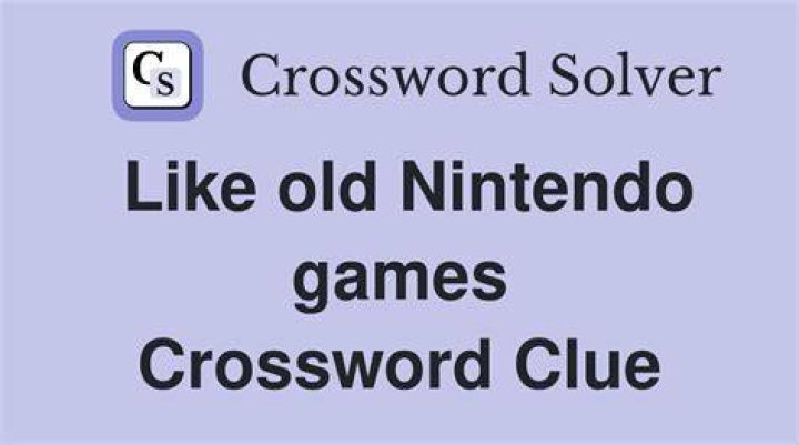 Format for old computer games Crossword Clue