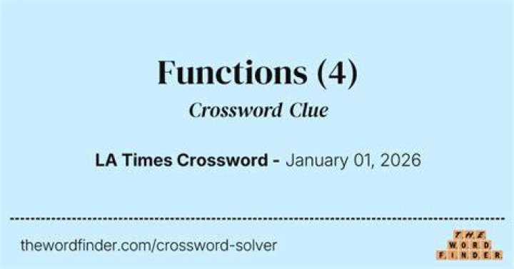 Fun functions Crossword Clue