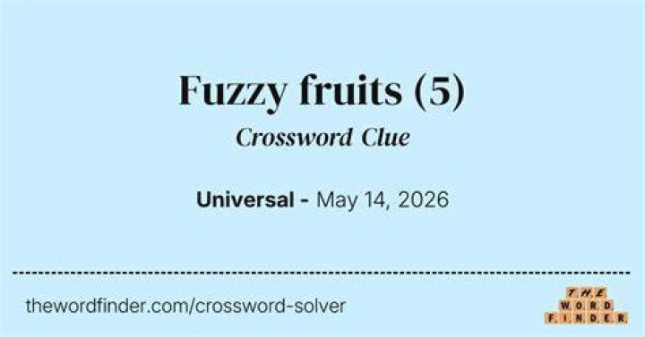 Fuzzy Crossword Clue