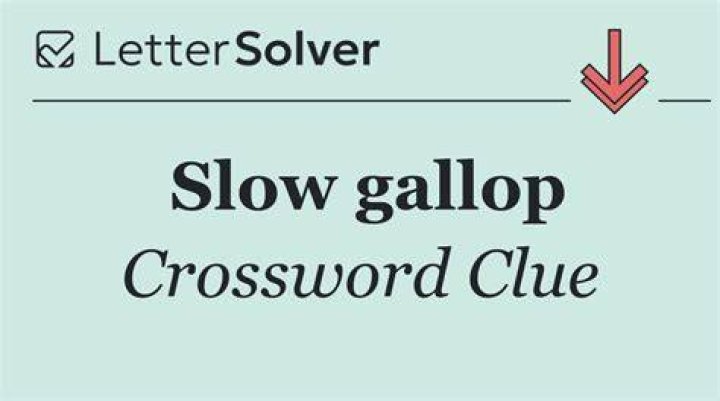 Gait slower than a gallop Crossword Clue