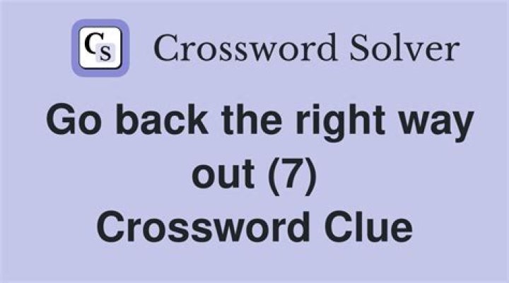 Go back (on) Crossword Clue