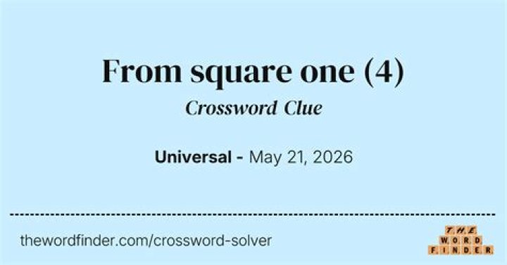 Go back to square one Crossword Clue
