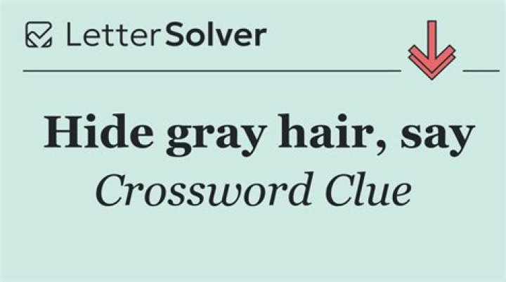 Gray, say Crossword Clue