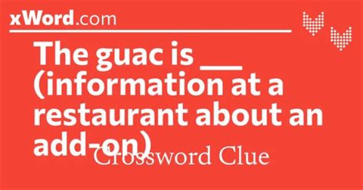 Guac go-with Crossword Clue