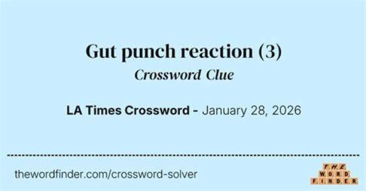 Gut reaction, say Crossword Clue