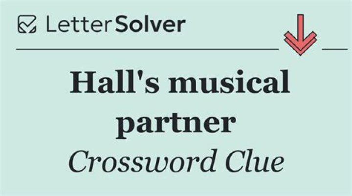 Hall’s partner in pop Crossword Clue