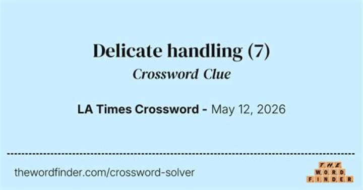 Handling Crossword Clue