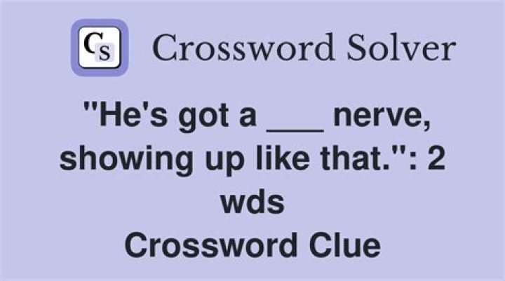 He’s got notions Crossword Clue