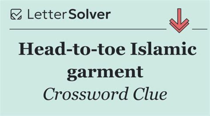 Head-to-toe garment Crossword Clue