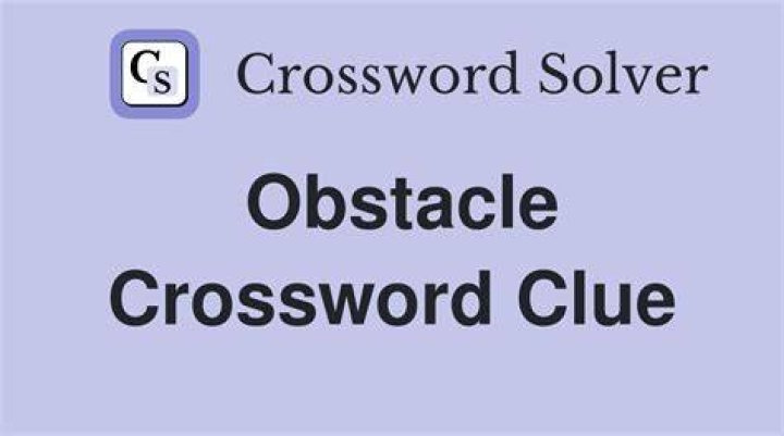 Hidden obstacle Crossword Clue