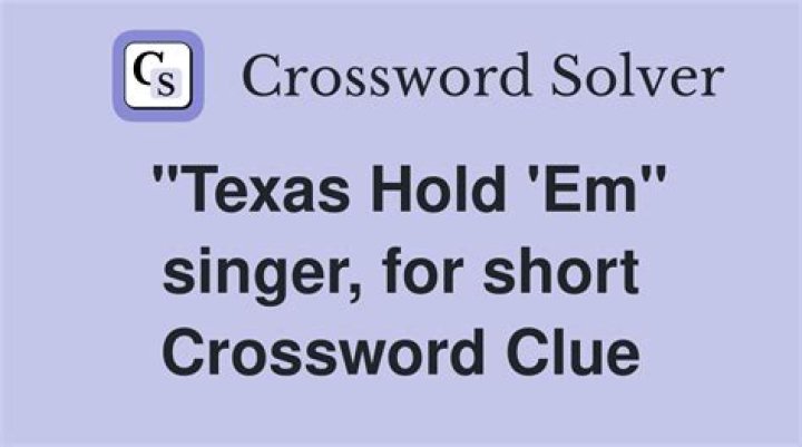 Hold ’em variation Crossword Clue