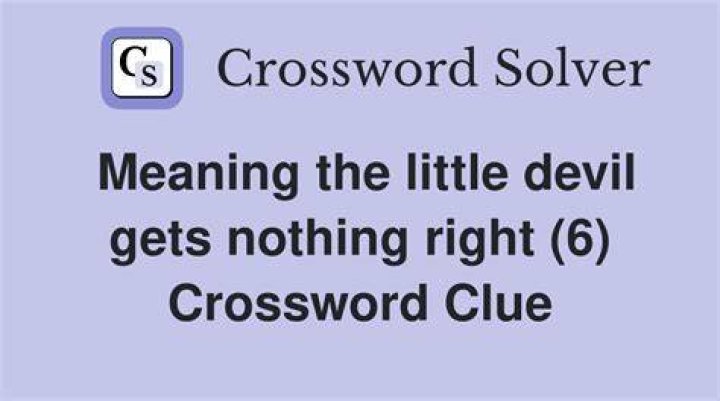Home for The Devil Crossword Clue