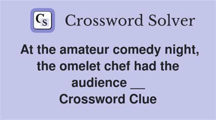 “Hurry up!” to an omelet chef? Crossword Clue