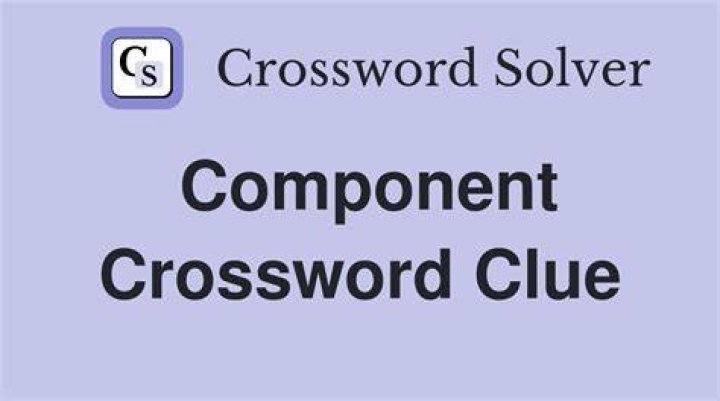 Infographic component Crossword Clue