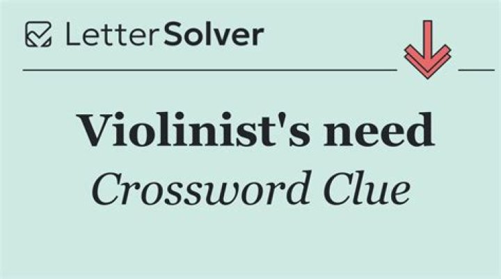 Instruction for a violinist Crossword Clue