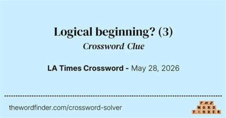 Intro to -logical Crossword Clue