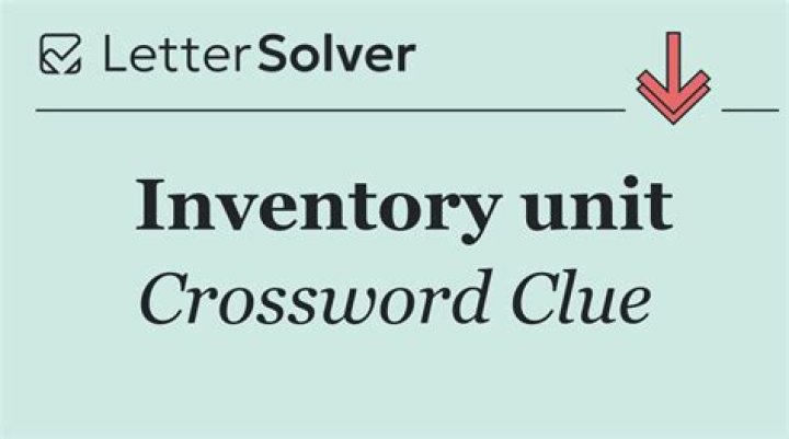 Inventory Crossword Clue