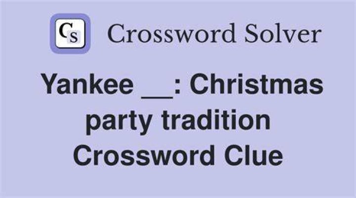 It’s a tradition Crossword Clue