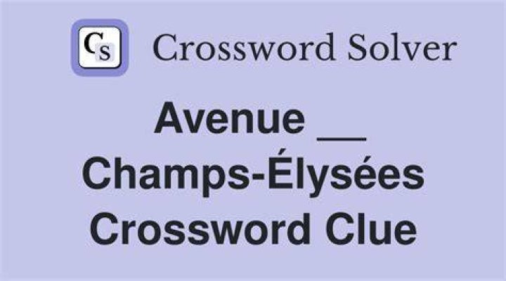 It’s here, on the Champs-Élysées Crossword Clue