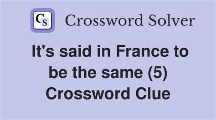 It’s high in France Crossword Clue