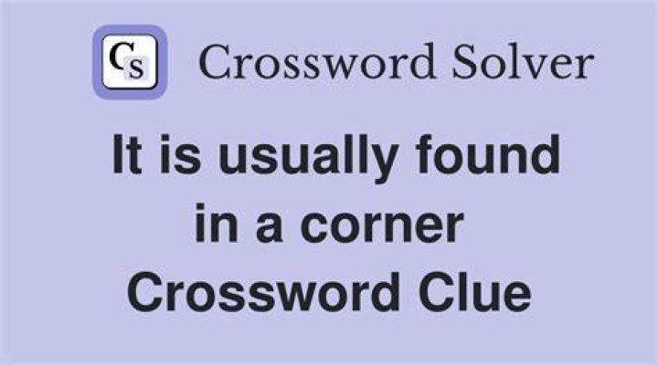 It usually works in corners Crossword Clue