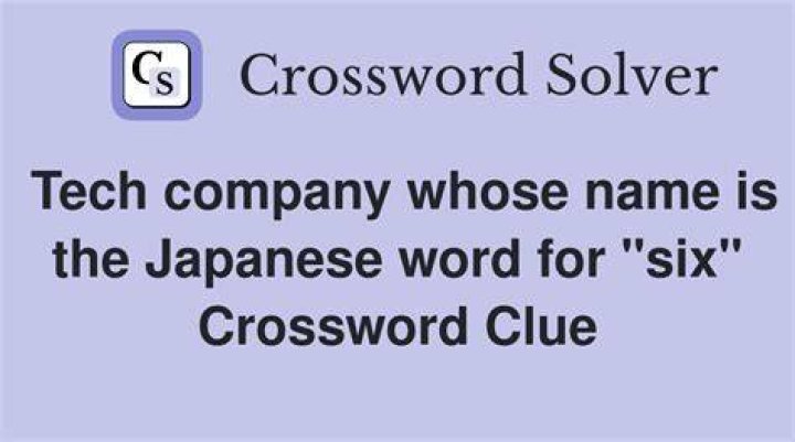 Japanese tech giant Crossword Clue