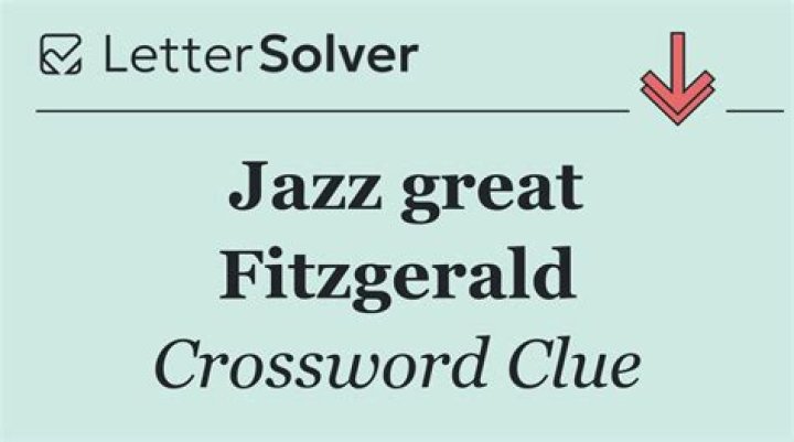 Jazz great Fitzgerald Crossword Clue